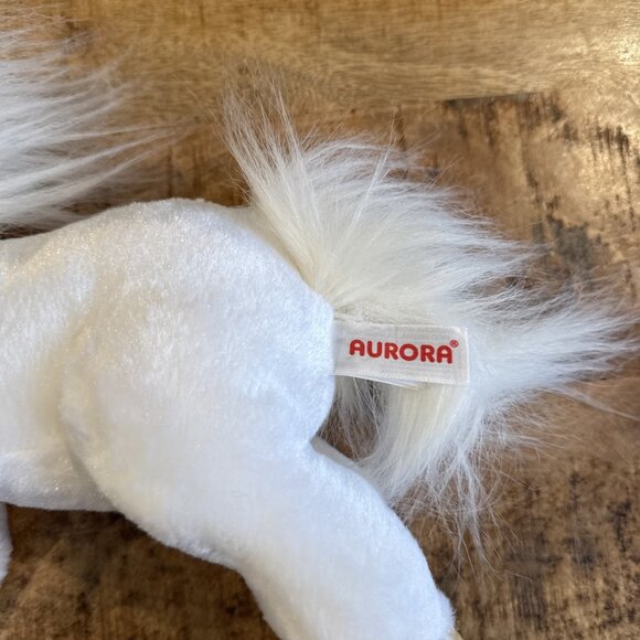Aurora White 12” Unicorn Lovey Plush Yellow Flower Collar Gold Hooves 2016 - Picture 3 of 10
